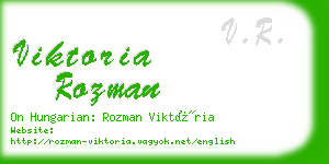 viktoria rozman business card